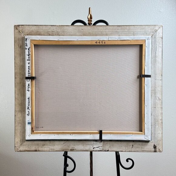 2006 Classic Sailing Ship Artwork on Canvas Oil Painting Framed Size 28" x 24" - Picture 4 of 15